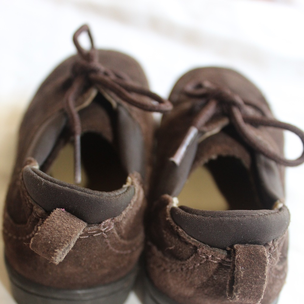 Gap boys suede brown shoes sz 10 - Picture 5 of 6